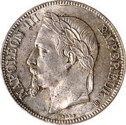 5 Francs - Napoleon III obverse image