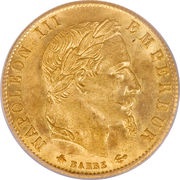 5 Francs - Napoleon III obverse image