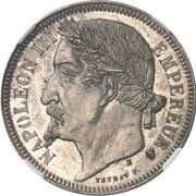 5 Francs - Napoleon III Pattern obverse image