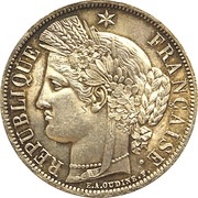 5 Francs - Ceres Without Motto obverse image