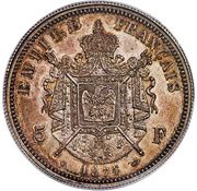 Essai de 5 francs en argent, France, 1874 reverse image