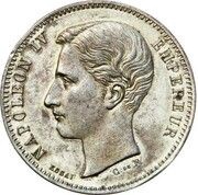 5 Francs - Napoleon IV Pattern obverse image