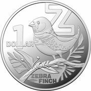 1 Dollar - Elizabeth II 6th Portrait - The Great Aussie Coin Hunt 3 - Letter Z; Silver Proof, Australia, 2022 reverse image
