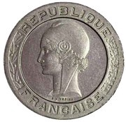 5 Francs pattren of Vézien obverse image