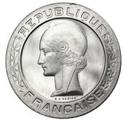 5 Francs pattern of Vézien obverse image