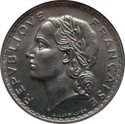5 Francs obverse image