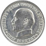 5 Francs pattern of Bazor, Pétain 1st type obverse image