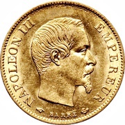 10 Francs - Napoleon III obverse image