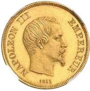 10 Francs - Napoleon III Pattern obverse image