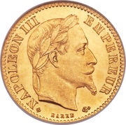 10 Francs - Napoleon III obverse image