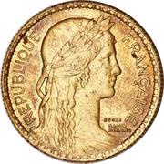 10 Francs pattern of Bénard obverse image