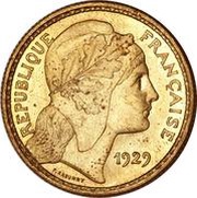 10 Francs pattern of Rasummy obverse image