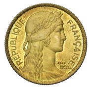10 Francs pattren of Bénard obverse image