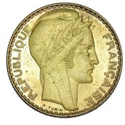 10 Francs pattern of Turin obverse image