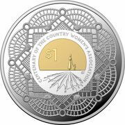 1 Dollar - Elizabeth II 6th Portrait - Centenary of the Country Women's Association; Silver Proof, Australia, 2022 reverse image