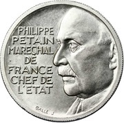 10 Francs - Petain Essai obverse image