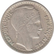 10 Francs Large head obverse image
