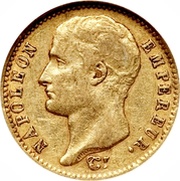 20 Francs - Napoleon I obverse image