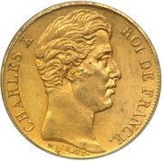 20 Francs - Charles X obverse image