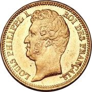 20 Francs - Louis-Philippe Tiolier, edge raised obverse image