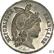 20 Francs pattern of Alard obverse image