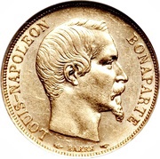 20 Francs - Louis-Napoléon Bonaparte obverse image