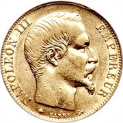 20 Francs - Napoleon III obverse image