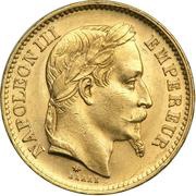 20 Francs - Napoleon III obverse image