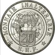 20 Francs Essaie MODULE DE 20 1896 obverse image