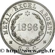 20 Francs Essaie MODULE DE 20 1896, France, 1896 reverse image