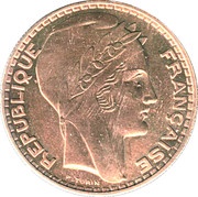 20 Francs pattern of Turin obverse image