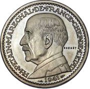 20 Francs - Petain pattren of Cochet obverse image