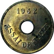 ESSAI DE FRAPPE 1942 obverse image