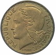 20 Francs pattren of Turin obverse image