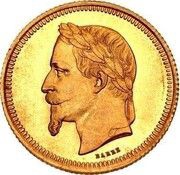 5 Dollars / 25 Francs - Napoleon III Pattern obverse image
