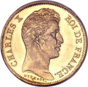 40 Francs - Charles X obverse image