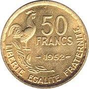 50 Francs, France, 1950-1958 reverse image