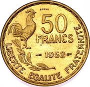50 Francs Piedfort with Essai reverse image