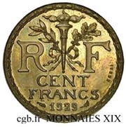100 Francs pattren of Guilbert reverse image