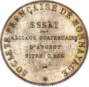 Genius of the Republic Trial of alloy, 10 Francs module, France, 1929-1939 reverse image