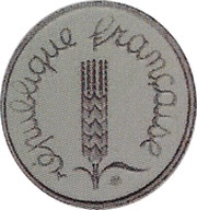 1 centime Épi Piéfort en platine obverse image