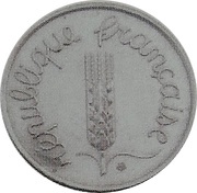 2 Centimes Epreuve en cupronickel, grand module obverse image