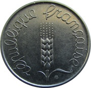 5 Centimes 5th republic obverse image