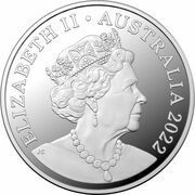 1 Dollar - Elizabeth II 6th Portrait - Australian Dinosaurs; Kunbarrasaurus; Silver Proof obverse image