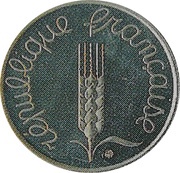 5 centime Epi Piéfort en argent obverse image