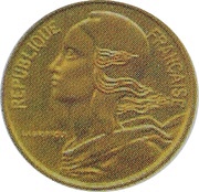 5 centimes Marianne Essai en or obverse image