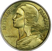 5 Centimes Marianne Piéfort Bronze-Aluminium obverse image
