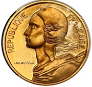 5 Centimes Marianne Piéfort or obverse image