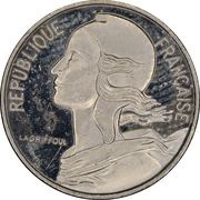 5 Centimes Marianne Silver piedfort obverse image