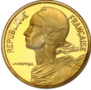 5 Centimes Marianne Piéfort cupro-aluminium-nickel obverse image
